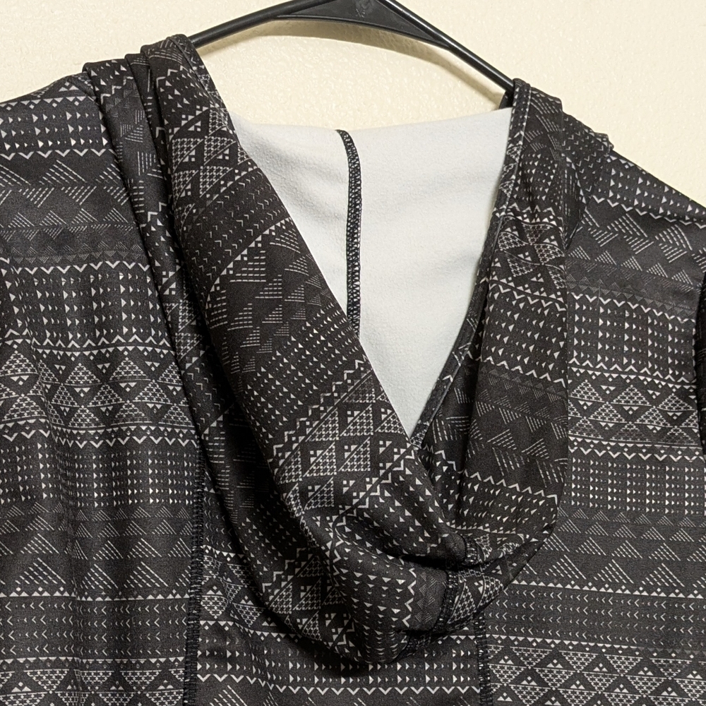 Marika Tel Dri-Wik Black Patterned Women's Hopdie Size Large - Picture 7 of 12
